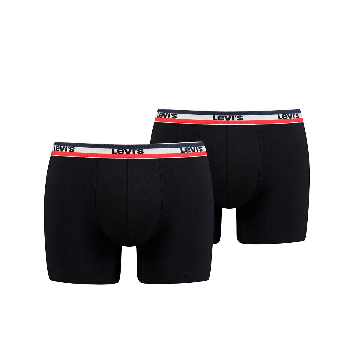 Levi's Lote de 2 boxers com logótipo sportswear   preto + preto + preto