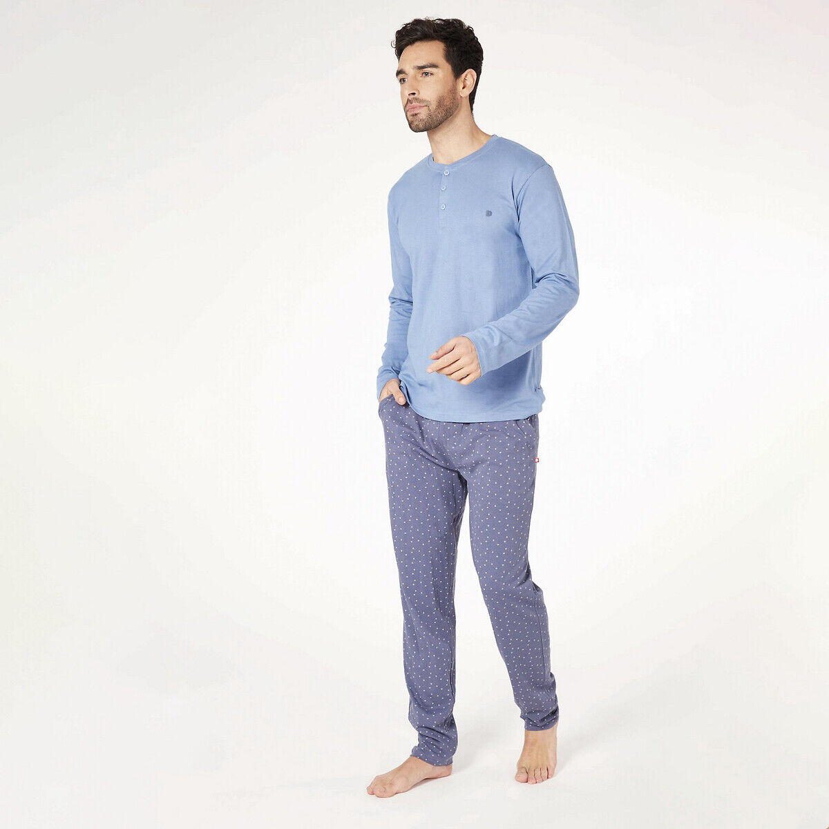 Dodo Pijama estampado, Premium   azul/estampado azul
