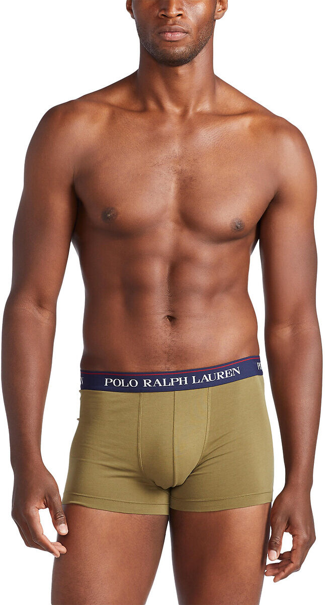 Polo Ralph Lauren Lote de 3 boxers   Marinho + vermelho + caqui