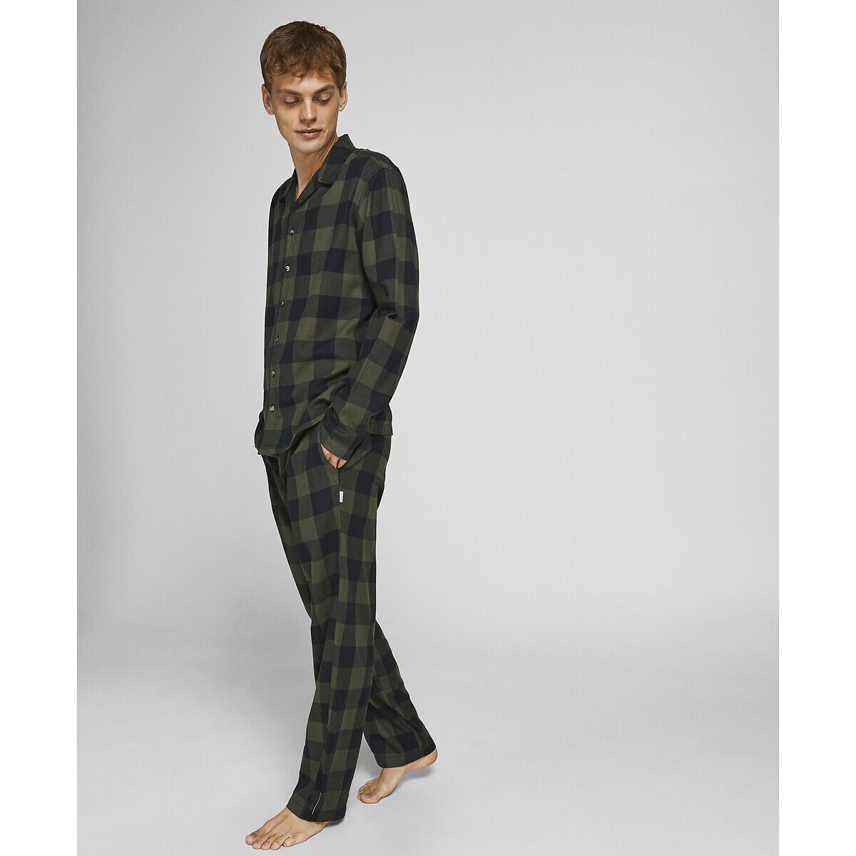 Jack & Jones Pijama aos quadrados   Quadrados Verdes