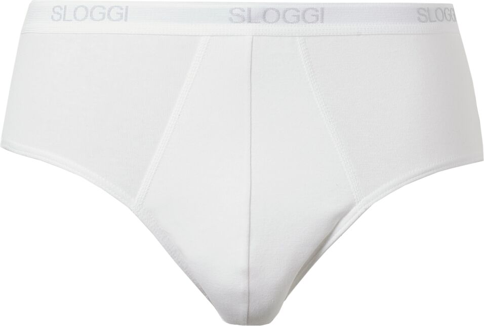 Sloggi Slips MEN BASIC, em algodão stretch   Branco