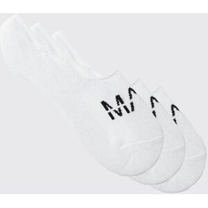 boohoo Man Låga Strumpor (3-Pack), White ONE SIZE