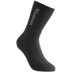 Woolpower Socks Logo 400 Strumpa Svart 45-48, Arbetskläder