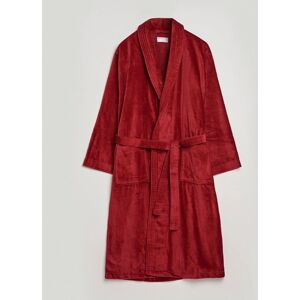 Derek Rose Cotton Velour Gown Wine Red