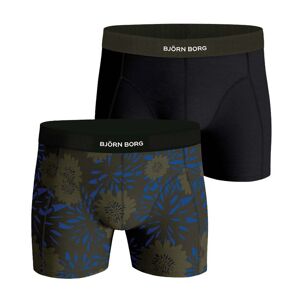 Björn Borg Premium Cotton Stretch Boxer 2-pack Herr, L, Black/Print