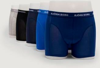 Björn Borg Boxershorts Noos Solids 5-Pack Blå  Male Blå