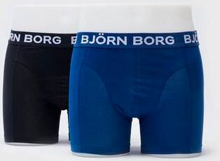 Björn Borg Kalsonger 2-Pack Noos Solids Shorts Blå  Male Blå