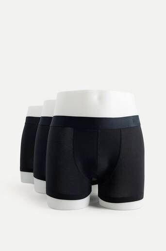 Resteröds Kalsonger Boxer Trunk Lyocell Short Leg 3-Pack Svart  Male Svart