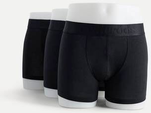 Resteröds Boxershorts I Bomull 3-Pack Svart  Male Svart