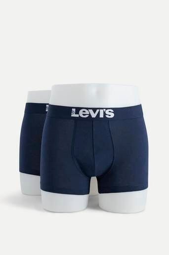 Levi'S 2-Pack Kalsonger Levi'S Men Solid Basic Trunk 2p Blå  Male Blå