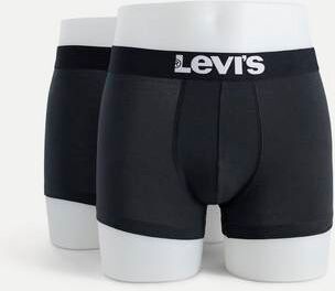 Levi'S 2-Pack Kalsonger Levi'S Men Solid Basic Trunk 2p Svart  Male Svart