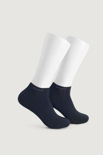 Boss 2-Pack Strumpor As Sneaker Socks Svart  Male Svart