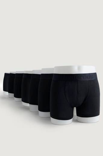 Resteröds Kalsonger 7-Pack Travel Bag Boxer Bamboo Regular Leg Svart  Male Svart