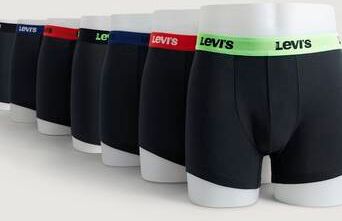 Levi'S Kalsonger Levi'S Men Black Friday Boxer Brief 7-Pack Svart  Male Svart