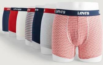 Levi'S Kalsonger Levi'S Men Black Friday Boxer Brief 7-Pack Blå  Male Blå