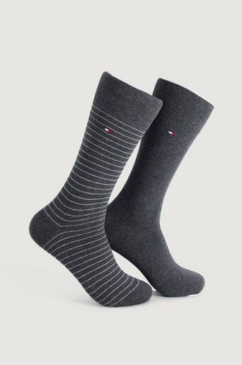 Tommy Hilfiger 2-Pack Th Men Small Sock 2p Grå  Male Grå