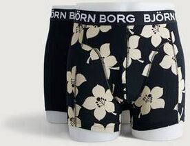 Björn Borg 2-Pack Boxerkalsonger Shorts Sammy Bb Graphic F Svart  Male Svart