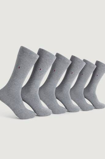 Tommy Hilfiger 6-Pack Strumpor Th Men Sock Classic 2p Grå  Male Grå