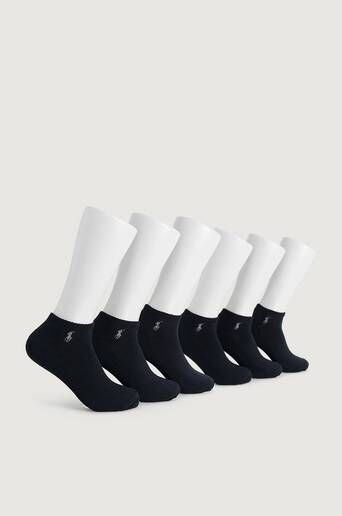 Polo Ralph Lauren 6-Pack Strumpor Low Cut Sock Svart  Male Svart