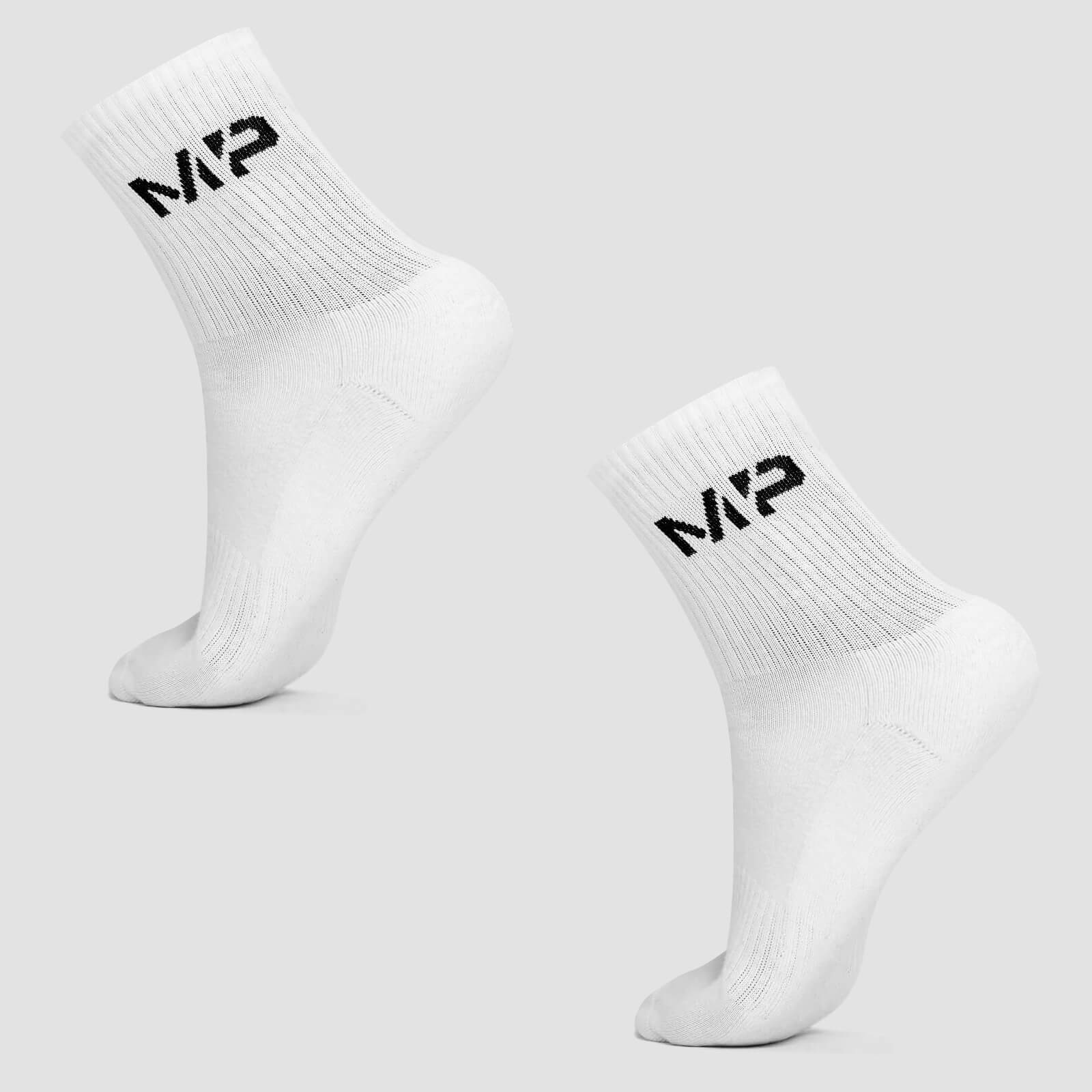 MP Crew Socks för män - Vit - UK 6-8