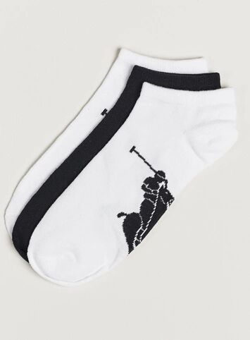 Polo Ralph Lauren 3-Pack Sneaker Socks White