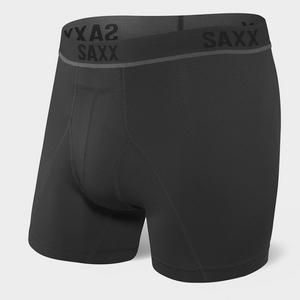 Saxx Men's Kinetic Hd Boxer Briefs - Black, Black - Male