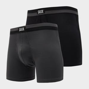 Saxx Men's Sport Mesh Boxer Brief - 2 Pack - Bgy, BGY - Male