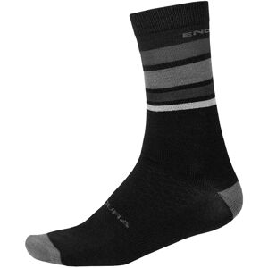 Endura BaaBaa Merino Stripe Winter Cycling Socks Winter Socks, for men, size S-M, MTB socks, Cycling clothing