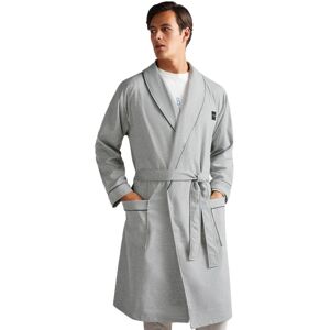 (S/M, Heather Grey) Ted Baker Mens 2021 Brushed Ponte Robe Pockets Contrast Pipi