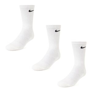 Nike Crew Sock 3 Pack - Unisex Socks  - White - Size: One Size