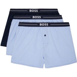 Boss Three-Pack Blue Boxers  - Open Blue 473 - Size: 2X-Large - male