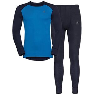 ODLO Men's Active Warm Eco Special Set, Dark Sapphire - Indigo Bunting, XXL UK