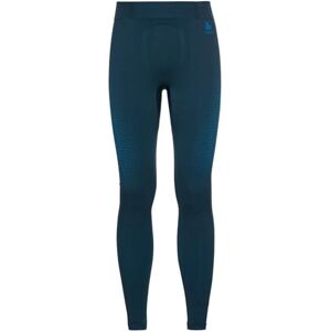 Odlo Men Functional Underwear Long Pants PERFORMANCE WARM ECO, blue wing teal - indigo bunting, XXL