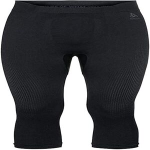 Odlo Men Functional underwear 3/4 pants PERFORMANCE WARM ECO, black - new odlo graphite grey, XL