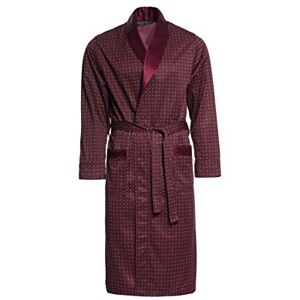 Revise RE-502 Elegant Men's Dressing Gown - Classic style – Burgundy red – XL