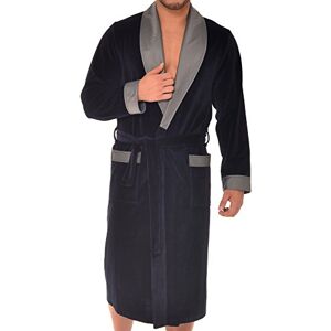 Revise RE-102 Classic Men’s Dressing Gown – Velvet – Darkblue – XXL