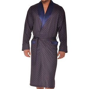 Revise RE-502 Elegant Men's Dressing Gown - Classic style – Darkblue – XXL