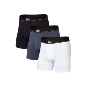 Saxx 3 Pack Mens Non-Stop Stretch Cotton Boxer Brief - Multicolour - Size Small
