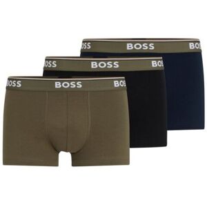 Boss 3 Pack Mens Power Trunk - Black - Size Medium