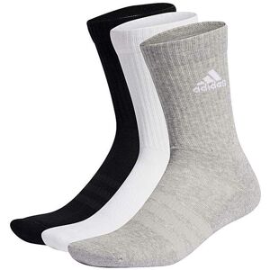 adidas Core SPW Crew 3 Pack Socks Grey/Black 11-12/5 male