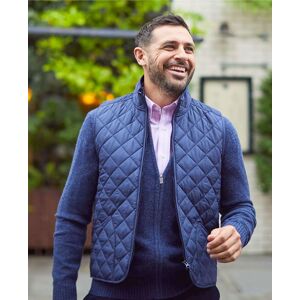 Savile Row Company Navy Quilted Gilet L - Men