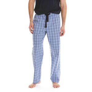 Savile Row Company Navy Blue Multi Check Cotton Lounge Pants L - Men