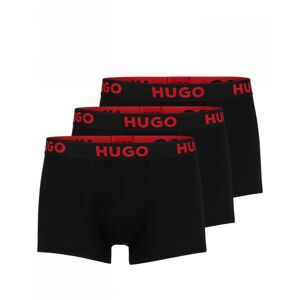 Hugo Boss 3-Pack Nebula Mens Trunks  - Black 001 - M - male