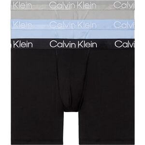 Calvin Klein 3 Pack Boxer Briefs - Black, Blue and Grey  - 2971A-MCA B - MULTI - male - Size: M