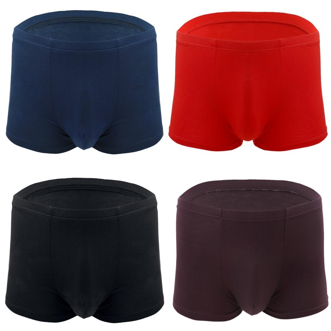 iEFiEL Men's Bamboo Fiber Boxer Shorts Plus Larger Trunks Breathable Underwear Lingerie