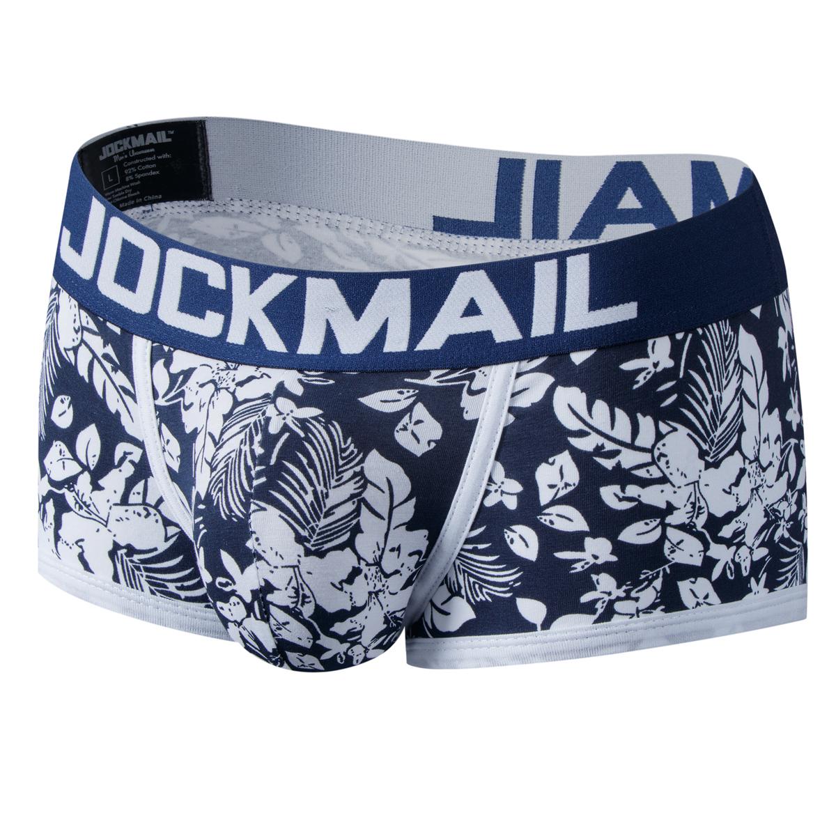 Boxer Jockmail Star Print Low-rise Cotton Breathable Sports Men's Underwear