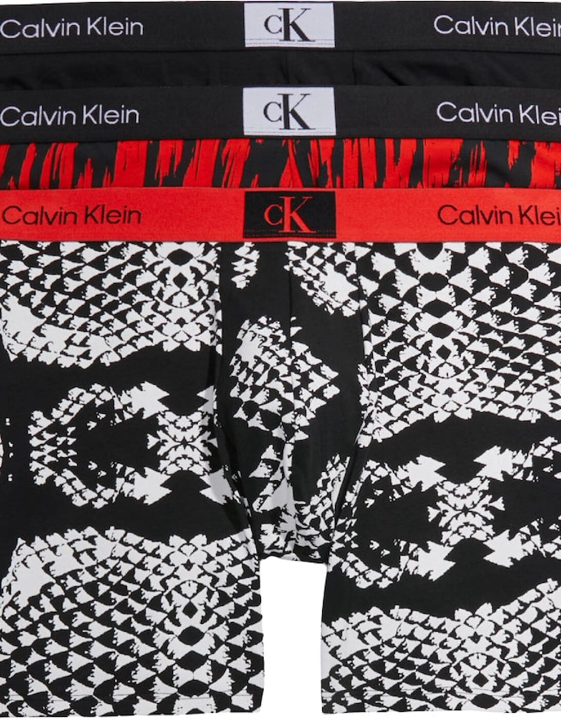 Men's Calvin Klein CK96 Trunk 3 Pack Trunk - Black - Size: 35/34/32