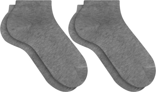 Falke Men's Happy Sneaker Socks, 2 Pair Light Gray - Size: 47-50 - male