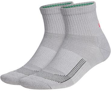 adidas Men's adidas 2-pack Superlite UB21 Primegreen Quarter Socks, Size: 6-12, Light Grey