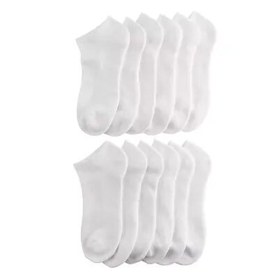 GOLDTOE Men's GOLDTOE 12-pack Active No-Show Socks, Size: 6-12, White